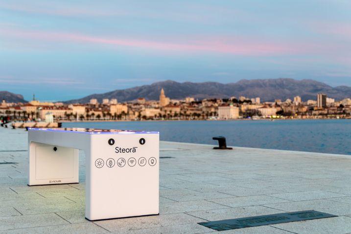 Five Smart Solar Benches Installed in Budva 2