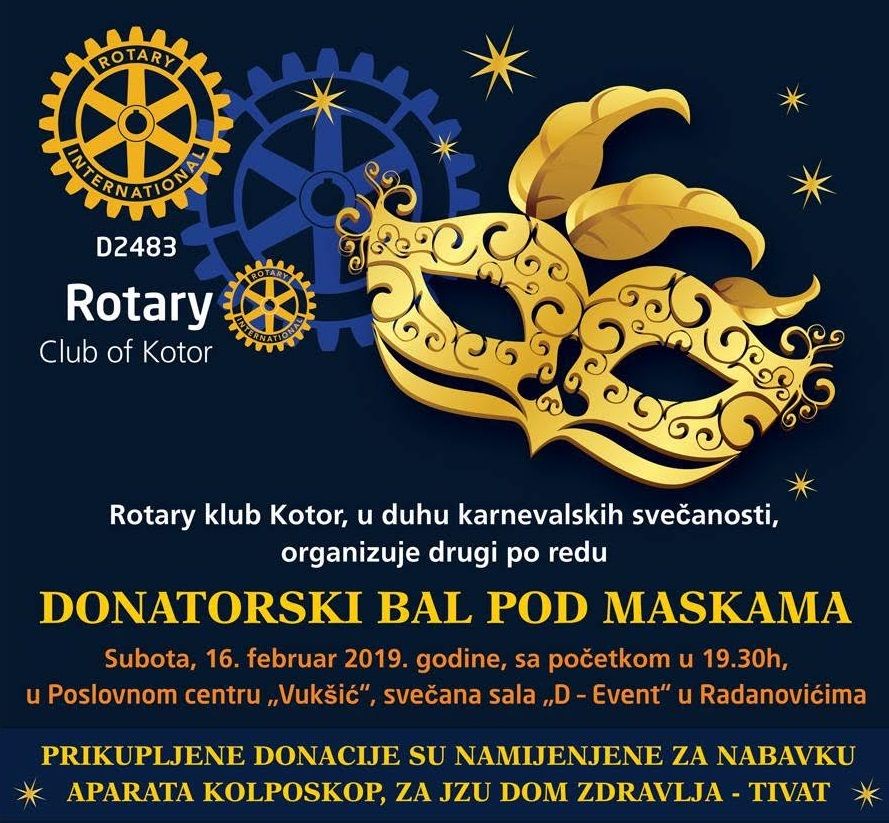 Masquerade Ball Fundraiser for Medical Equipment in Kotor