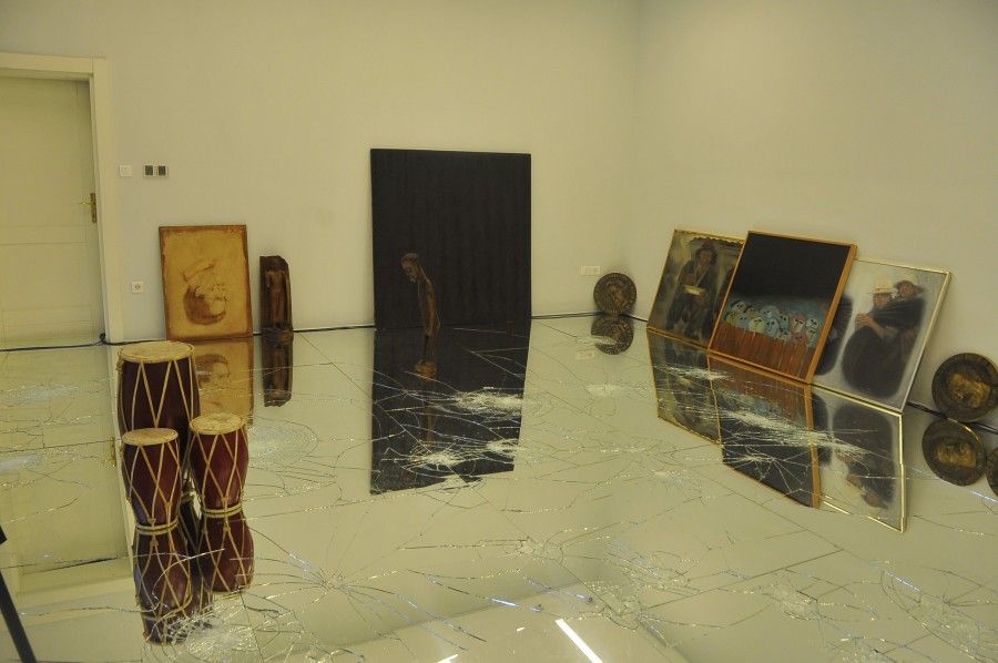 Exhibition Passi by Alfredo Pirri at Centre for Contemporary Art in Podgorica