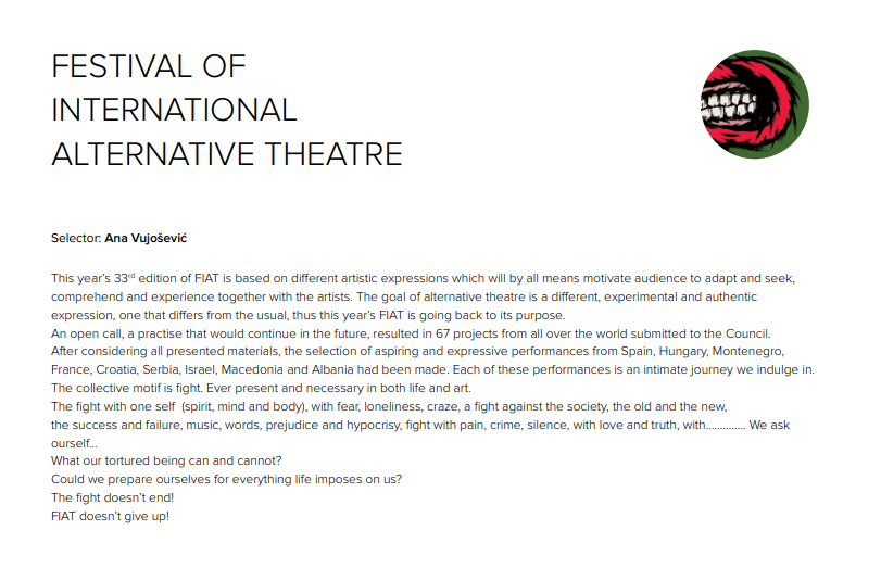 Festival of International Alternative Theatre