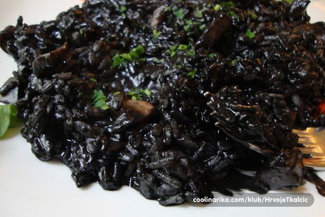 christmas eve black risotto