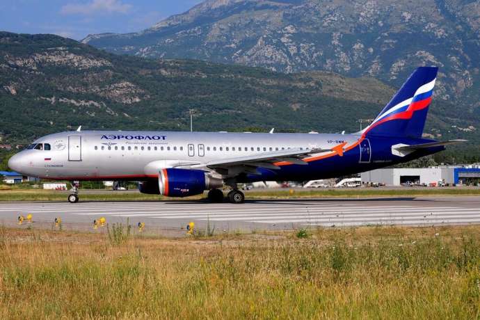 Aeroflot Russian Airlines Suspends All Flights to Tivat This Year